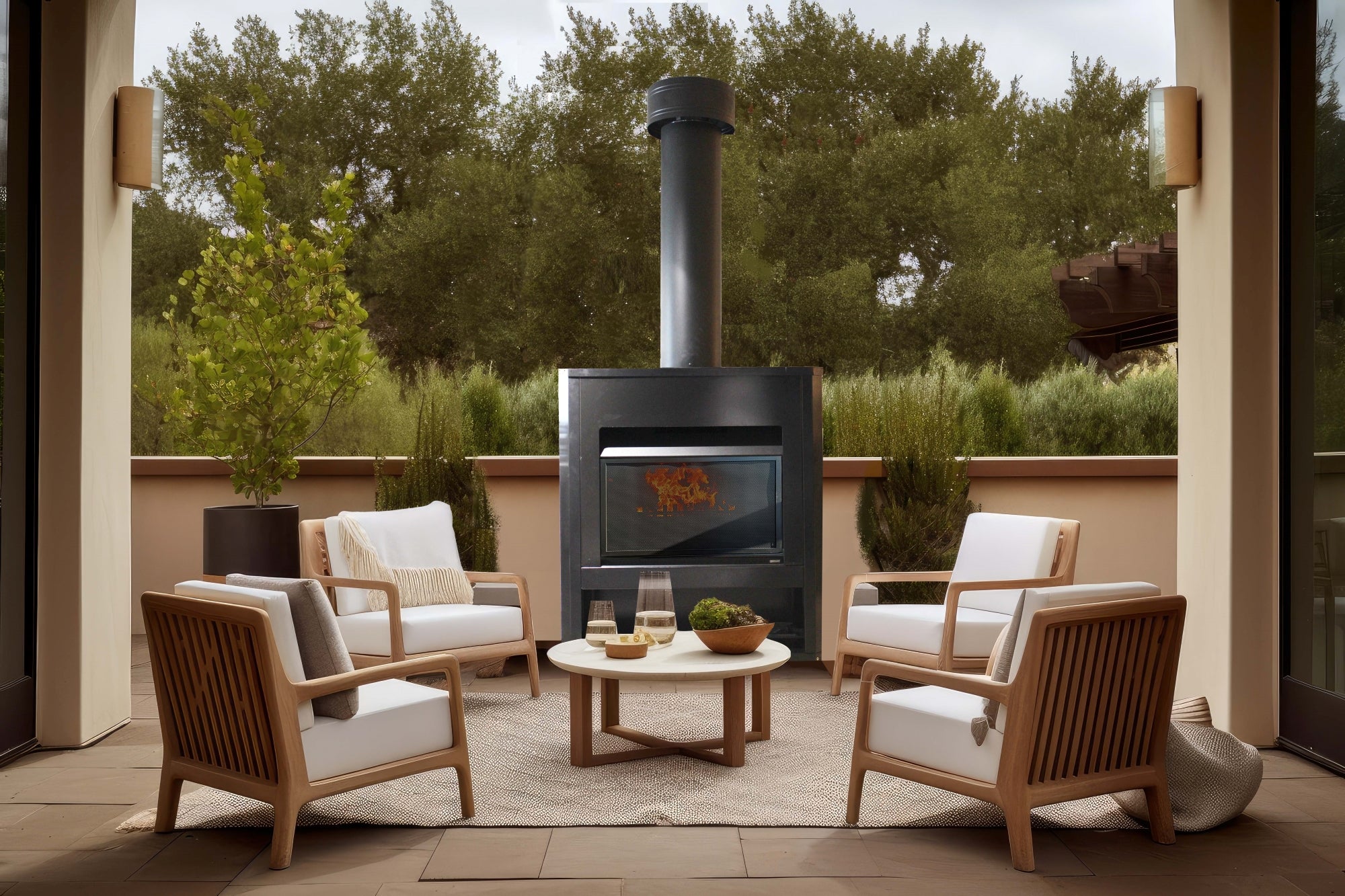Jetmaster Alfresco 850 Freestanding Outdoor Fire| The Fireplace – The ...