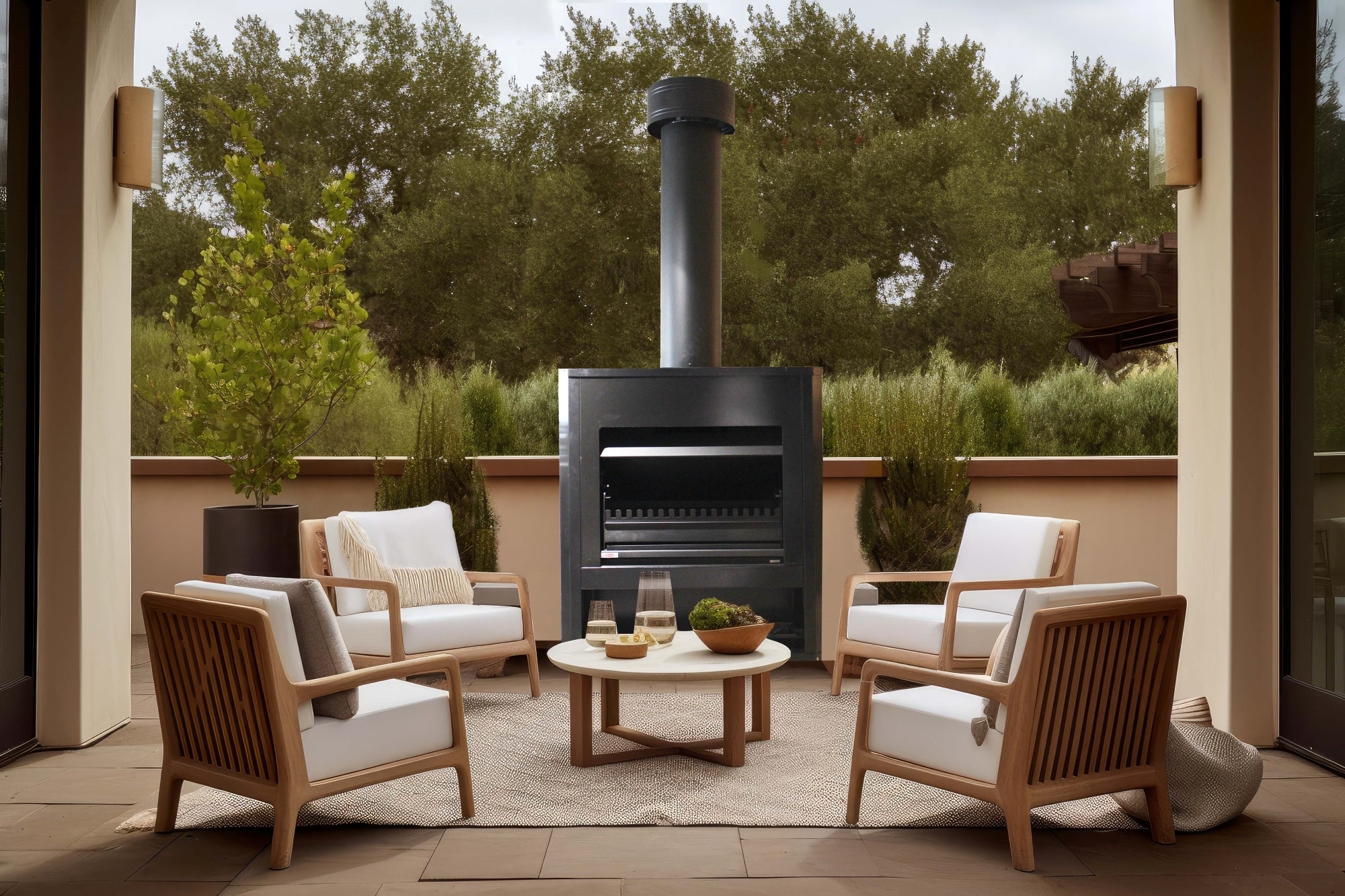 Jetmaster Alfresco 850 Freestanding Outdoor Fire| The Fireplace – The ...