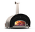 Patio pizza oven with flames