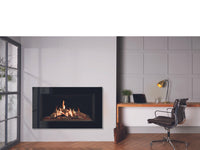 Gazco Reflex 105 with Icon Black Glass Frame
